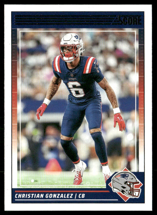 Christian Gonzalez 2024 Score #190 New England Patriots