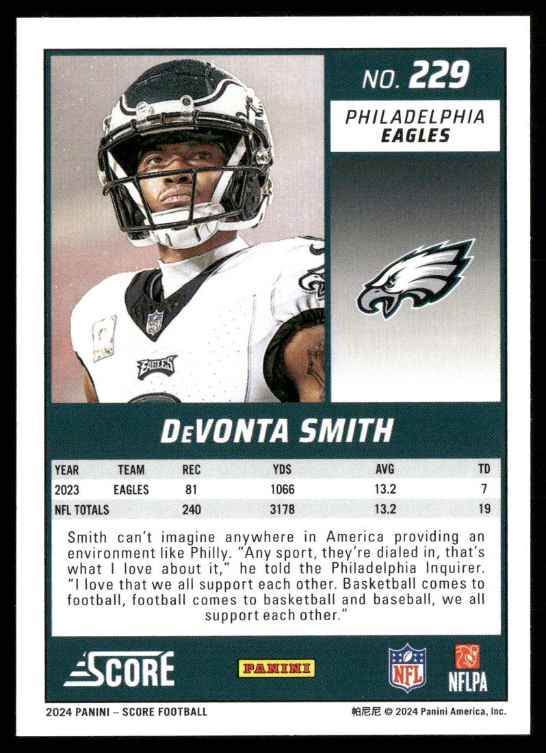 DeVonta Smith 2024 Score #229 Philadelphia Eagles