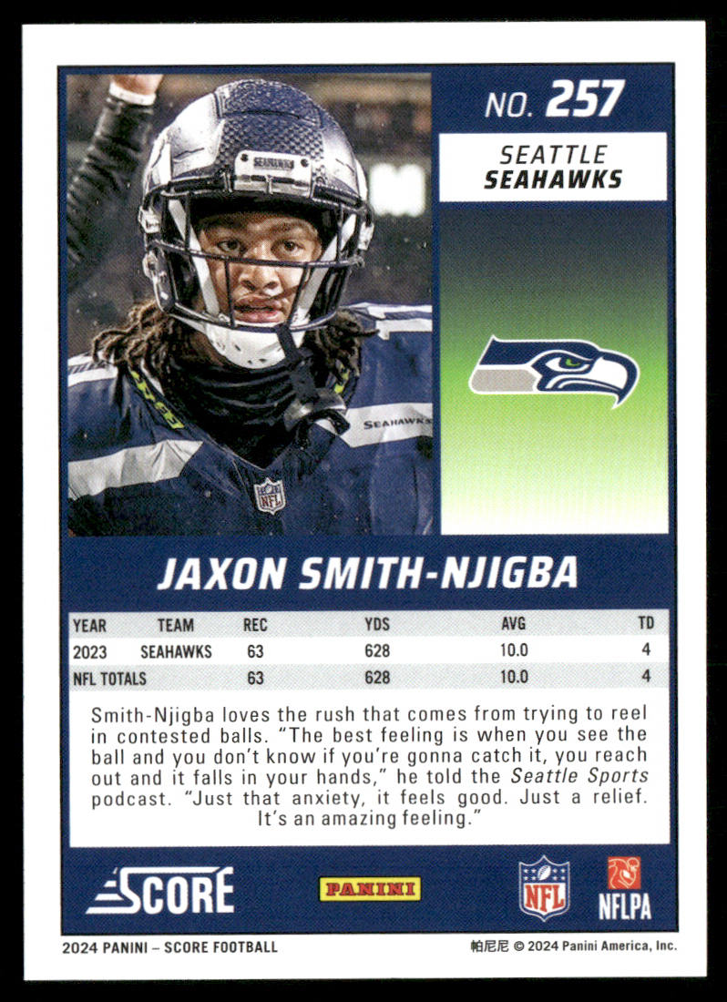 Jaxon Smith-Njigba 2024 Score #257 Seattle Seahawks