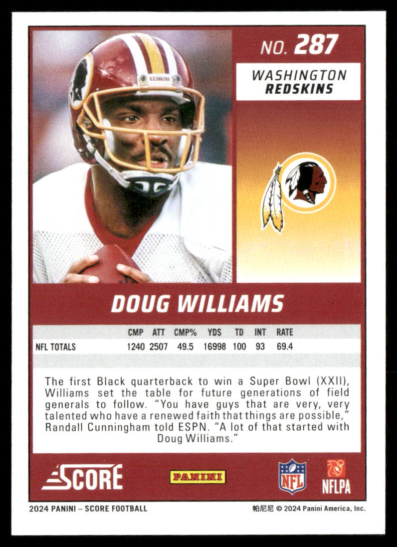 Doug Williams 2024 Score #287 Washington Redskins