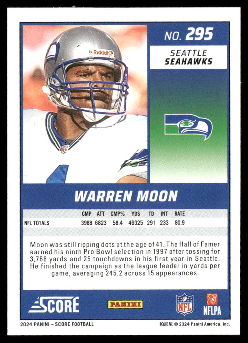 Warren Moon 2024 Score #295 Seattle Seahawks