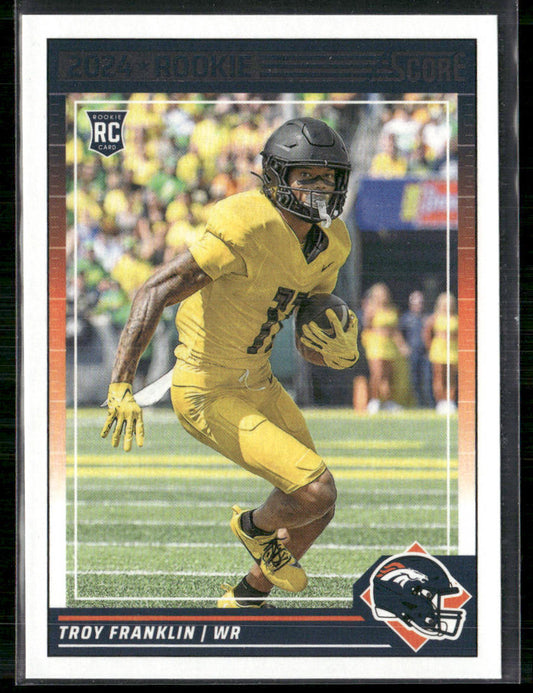 Troy Franklin 2024 Score #343 RC Denver Broncos