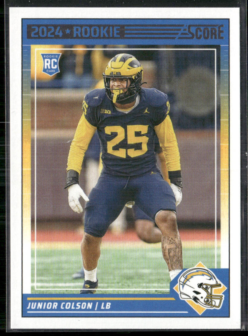 Junior Colson 2024 Score #359 RC Los Angeles Chargers