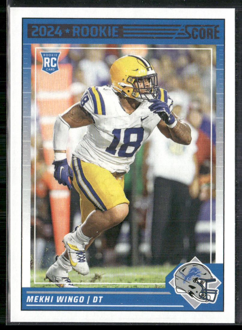 Mekhi Wingo 2024 Score #372 RC Detroit Lions