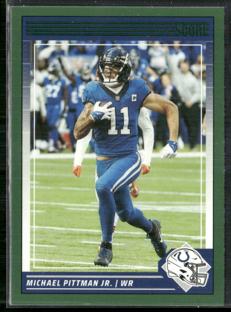Michael Pittman Jr. 2024 Score Green #121 Indianapolis Colts