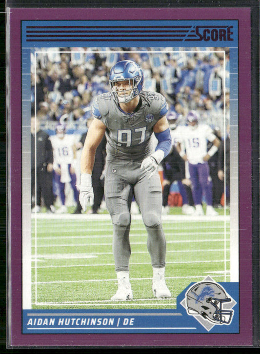 Aidan Hutchinson 2024 Score Purple #96 Detroit Lions