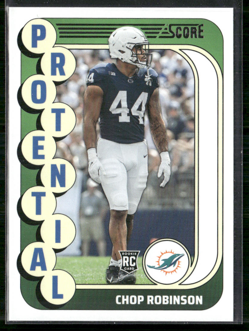 Chop Robinson 2024 Score Protential Gold #9 Miami Dolphins