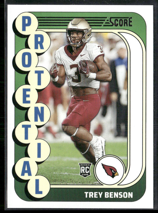 Trey Benson 2024 Score Protential #24 Arizona Cardinals