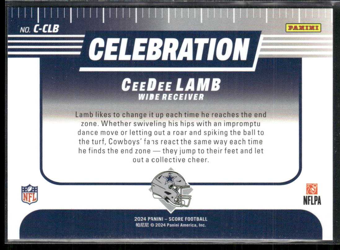 CeeDee Lamb 2024 Score Celebration #C-CLB Dallas Cowboys
