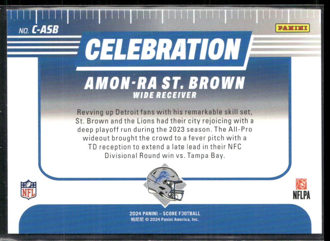 Amon-Ra St. Brown 2024 Score Celebration #C-ASB Detroit Lions