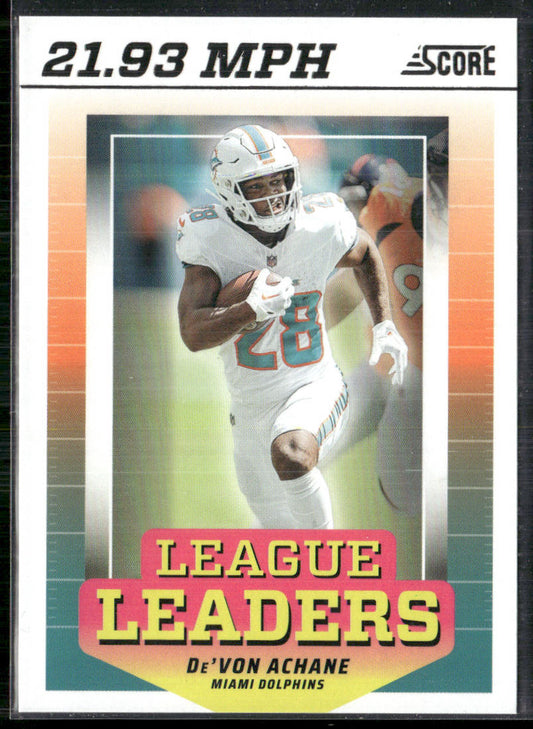 De'Von Achane 2024 Score League Leaders #LL-DAE Miami Dolphins