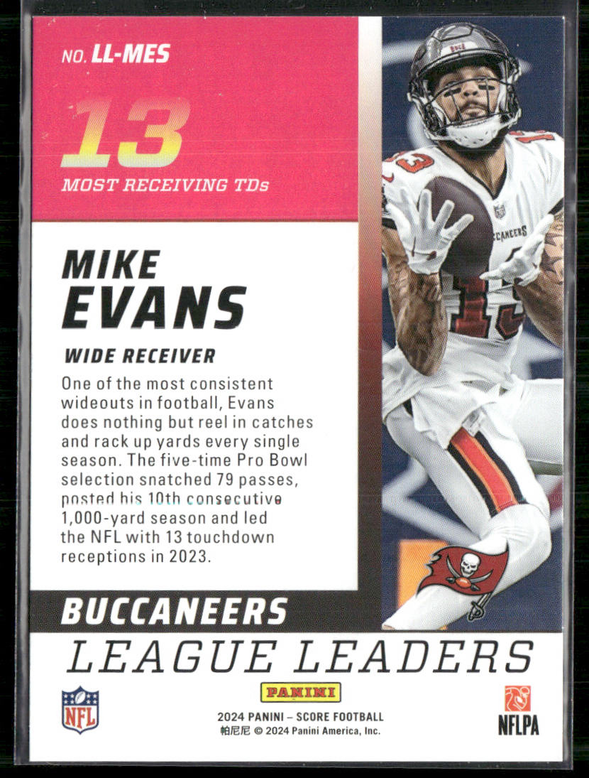 Mike Evans 2024 Score League Leaders #LL-MES Tampa Bay Buccaneers