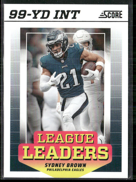 Sydney Brown 2024 Score League Leaders #LL-SBN Philadelphia Eagles