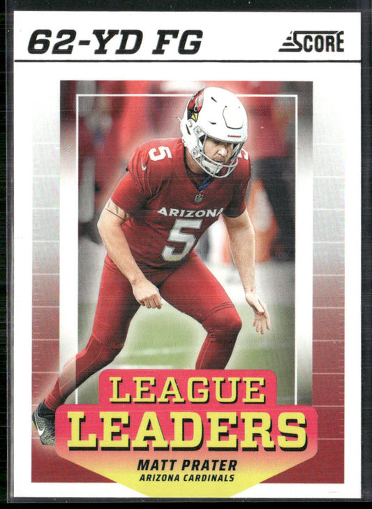 Matt Prater 2024 Score League Leaders #LL-MPR Arizona Cardinals