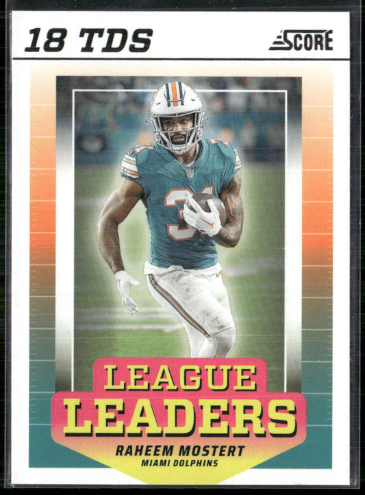 Raheem Mostert 2024 Score League Leaders #LL-RMT Miami Dolphins