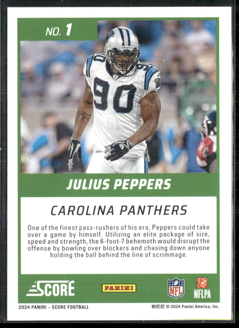 Julius Peppers 2024 Score First Ballot #1 Carolina Panthers