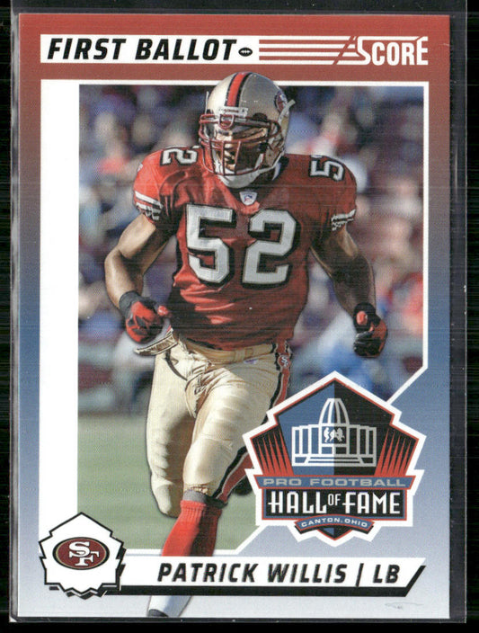 Patrick Willis 2024 Score First Ballot #2 San Francisco 49ers