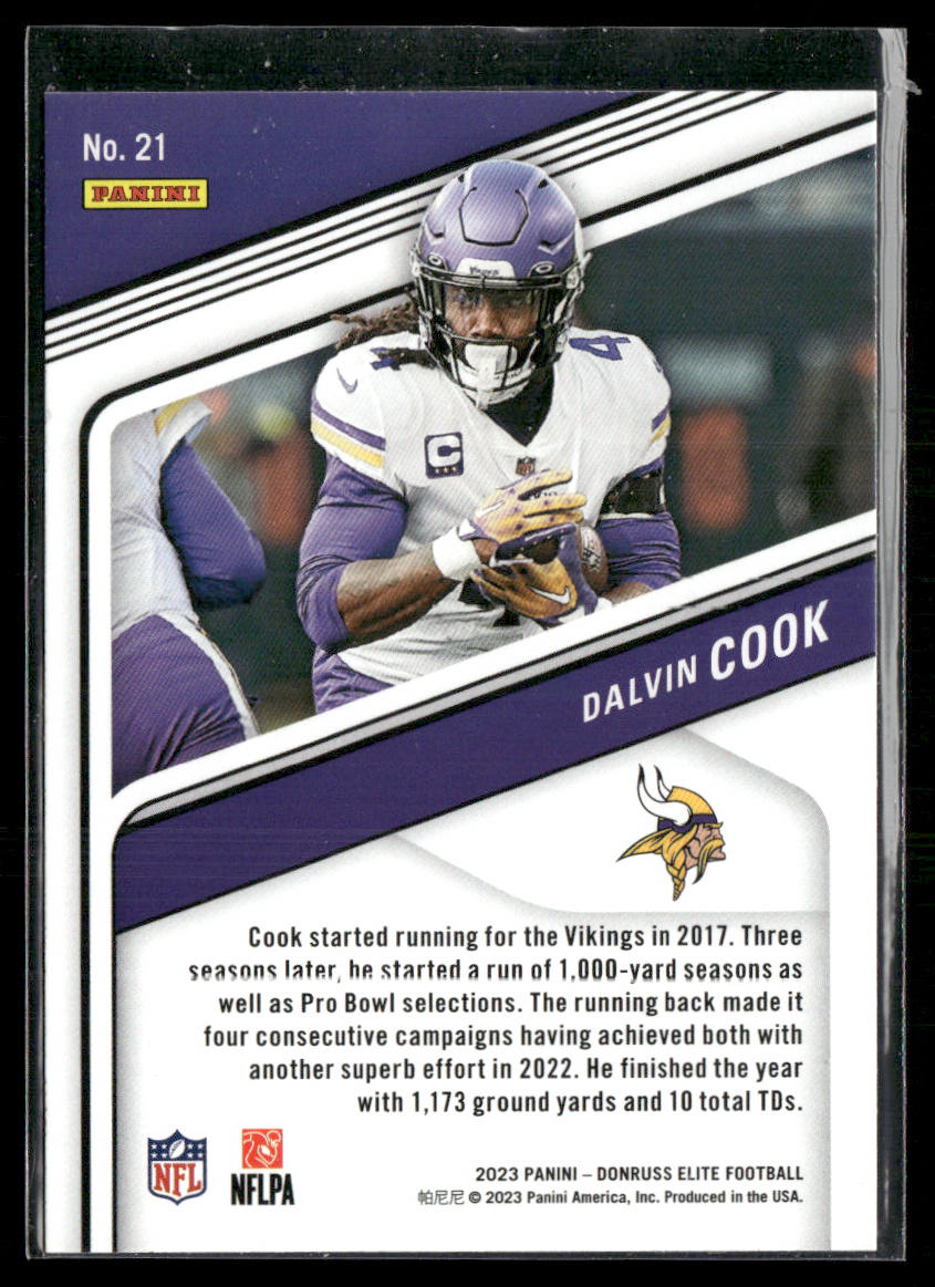 Dalvin Cook 2023 Donruss Elite Pink #21 Minnesota Vikings