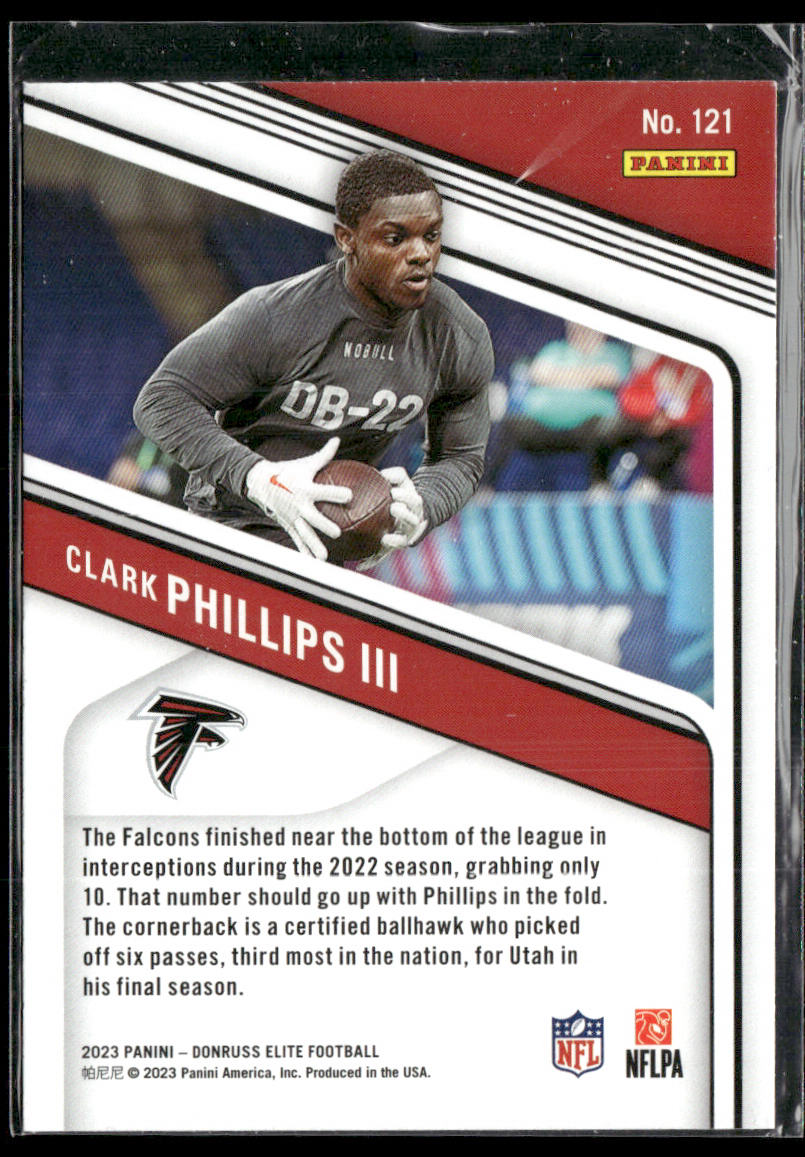 Clark Phillips III 2023 Donruss Elite Pink #121 RC Atlanta Falcons