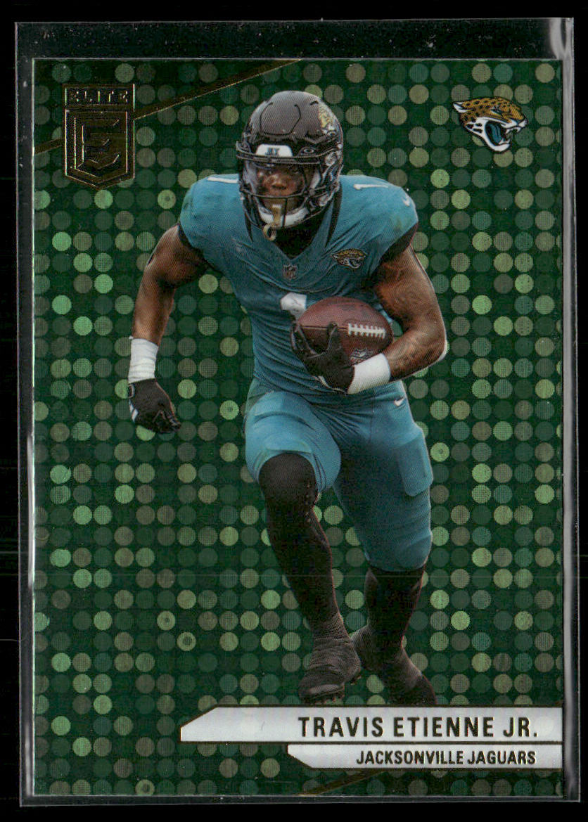 Travis Etienne Jr. 2024 Donruss Elite Green Disco #18 Jacksonville Jaguars