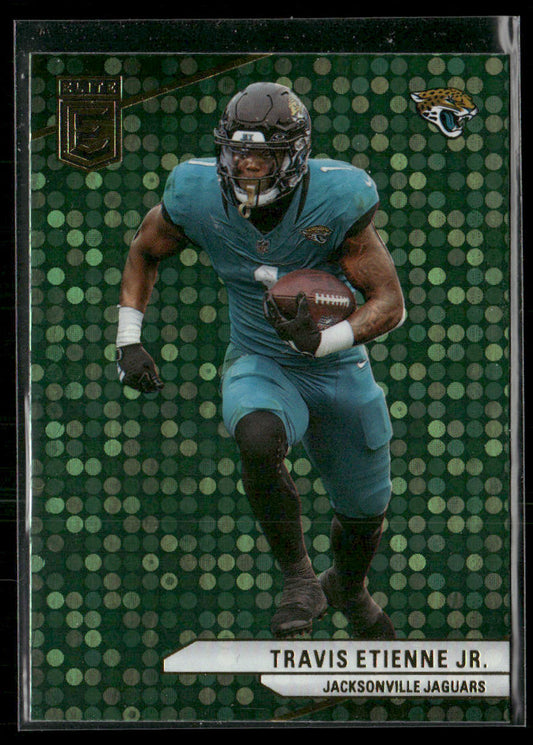 Travis Etienne Jr. 2024 Donruss Elite Green Disco #18 Jacksonville Jaguars