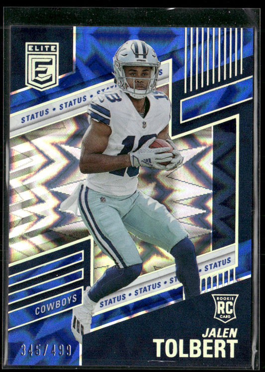 Jalen Tolbert 2022 Donruss Elite Aspirations Shimmer #158 SN,RC Dallas Cowboys