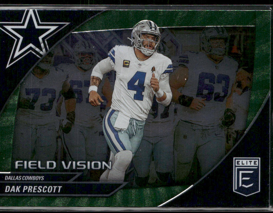 Dak Prescott 2024 Donruss Elite Field Vision Green #3 Dallas Cowboys