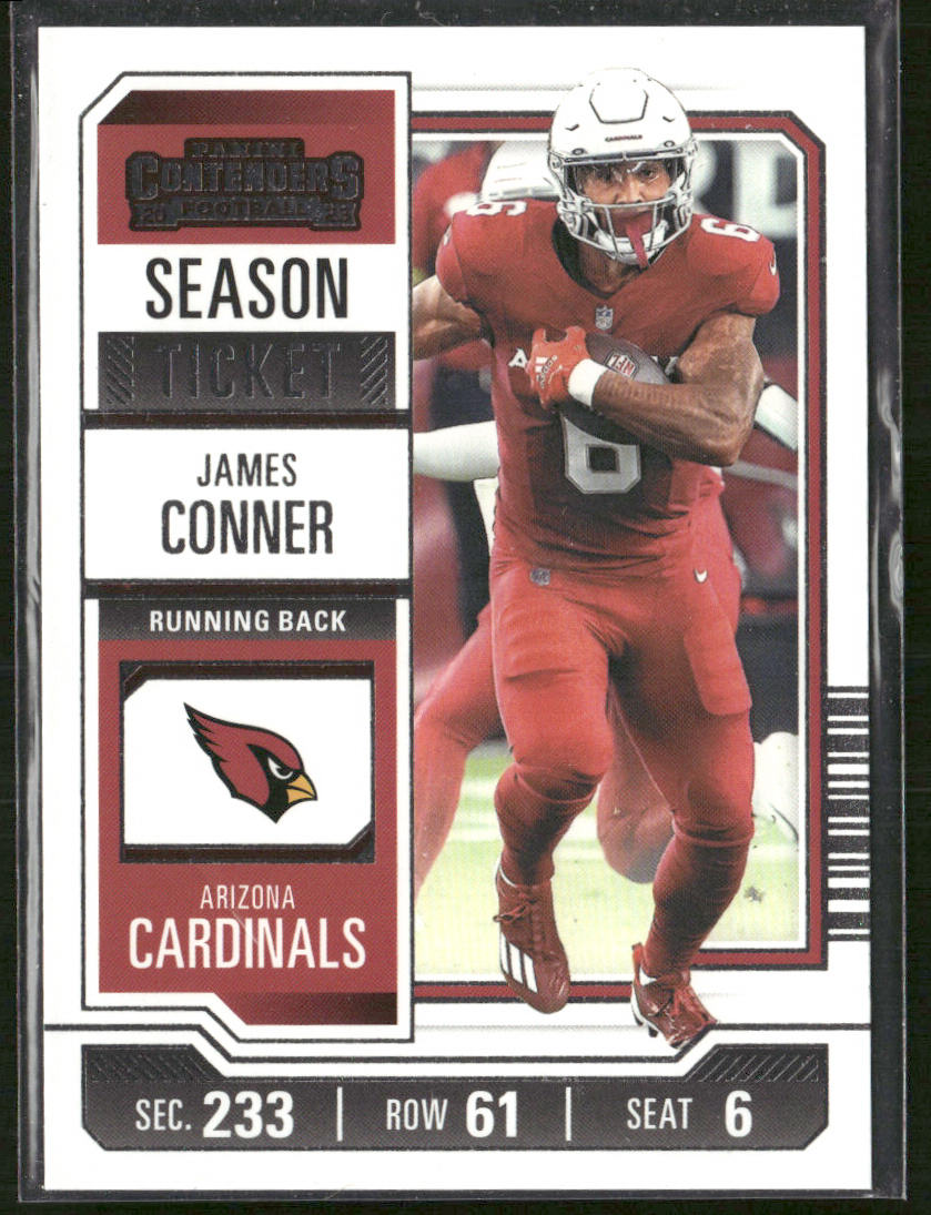 James Conner 2023 Panini Contenders #2 Arizona Cardinals