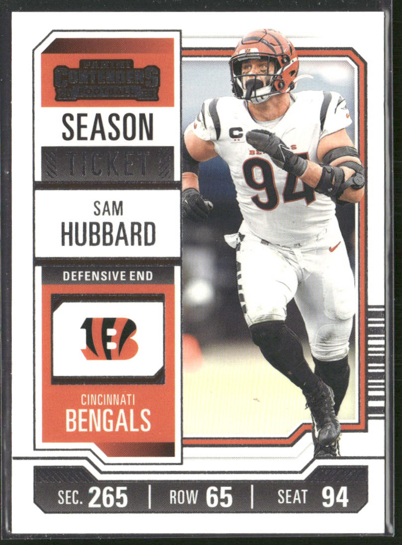 Sam Hubbard 2023 Panini Contenders #23 Cincinnati Bengals