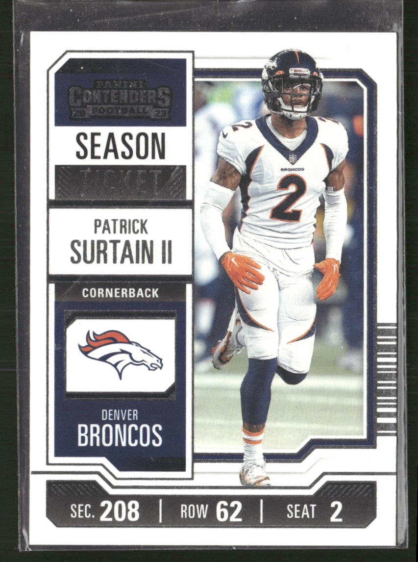 Patrick Surtain II 2023 Panini Contenders #31 Denver Broncos
