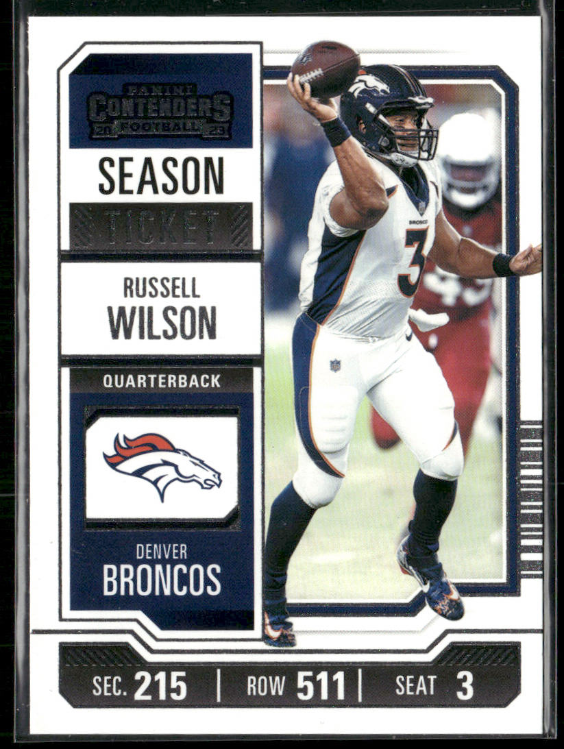 Russell Wilson 2023 Panini Contenders #32 Denver Broncos