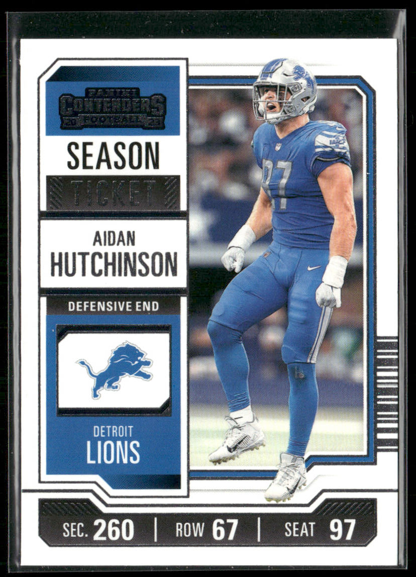 Aidan Hutchinson 2023 Panini Contenders #33 Detroit Lions