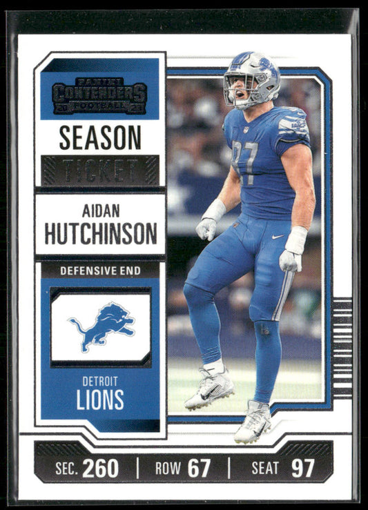 Aidan Hutchinson 2023 Panini Contenders #33 Detroit Lions