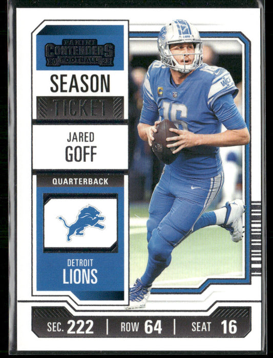 Jared Goff 2023 Panini Contenders Season Ticket Retail #35 Detroit Lions