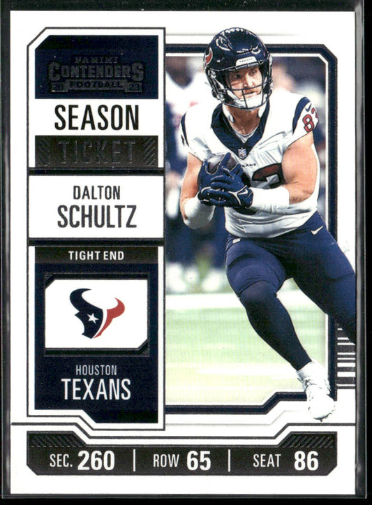 Dalton Schultz 2023 Panini Contenders #41 Houston Texans