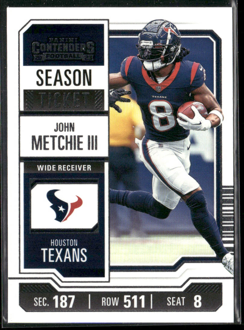 John Metchie III 2023 Panini Contenders Season Ticket Retail #42 Houston Texans