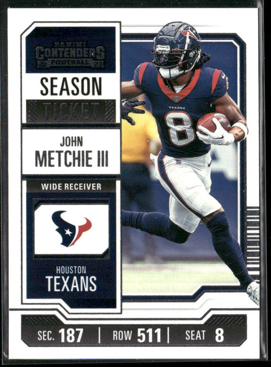 John Metchie III 2023 Panini Contenders Season Ticket Retail #42 Houston Texans