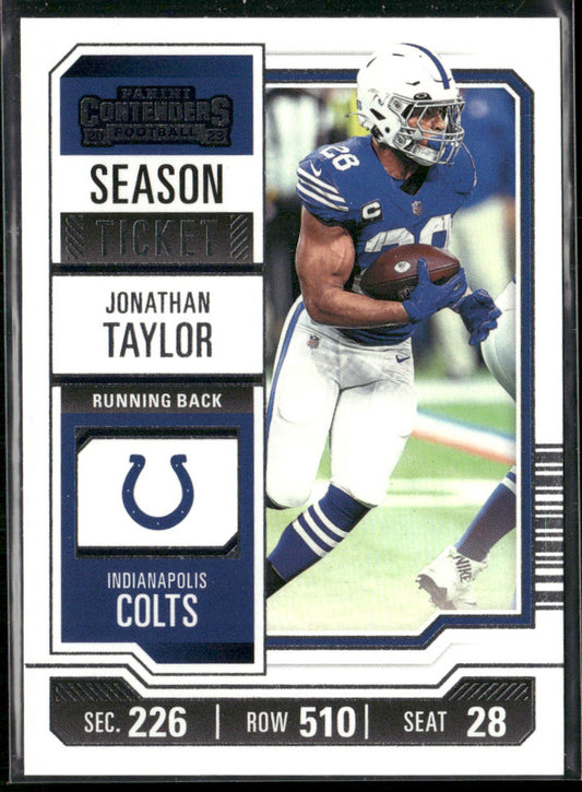 Jonathan Taylor 2023 Panini Contenders Season Ticket Retail #43