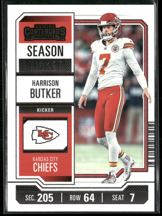 Harrison Butker 2023 Panini Contenders #49 Kansas City Chiefs