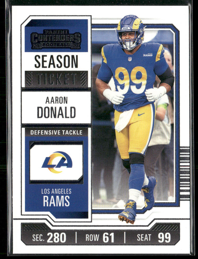 Aaron Donald 2023 Panini Contenders #60 Los Angeles Rams
