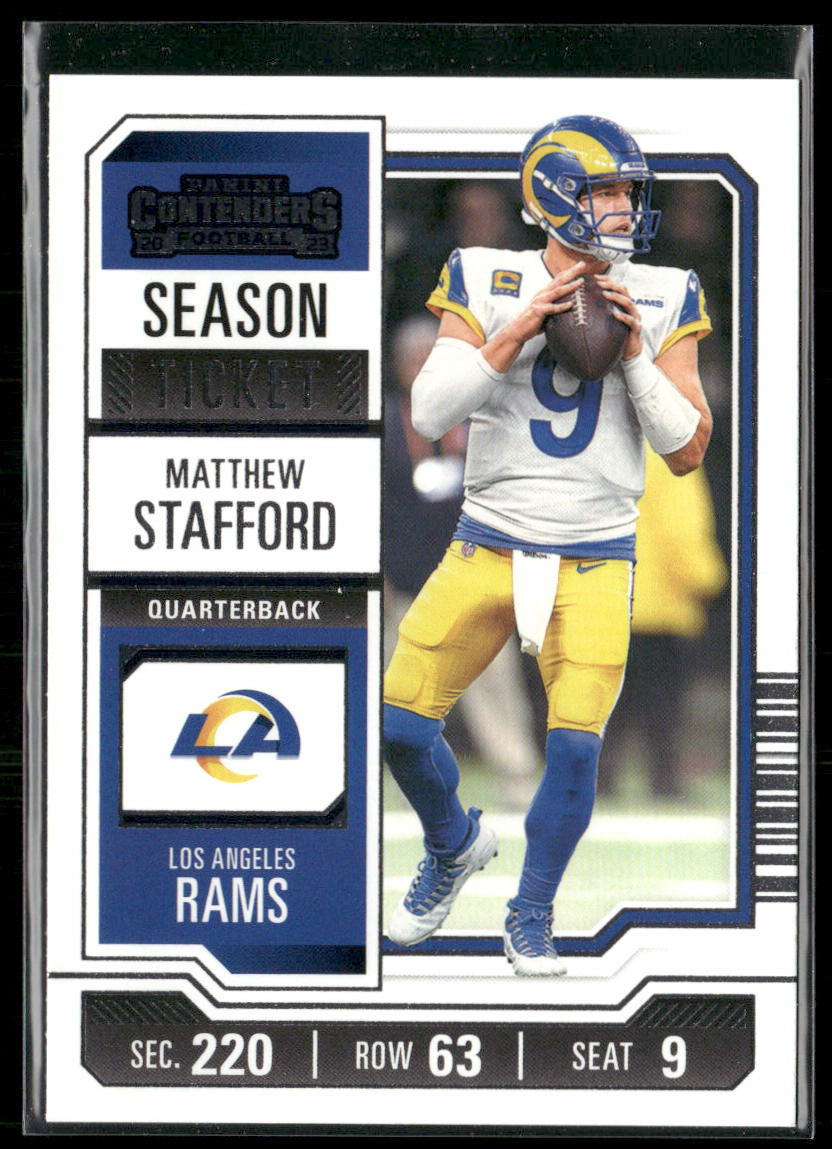 Matthew Stafford 2023 Panini Contenders #62 Los Angeles Rams