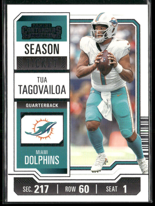 Tua Tagovailoa 2023 Panini Contenders #64 Miami Dolphins