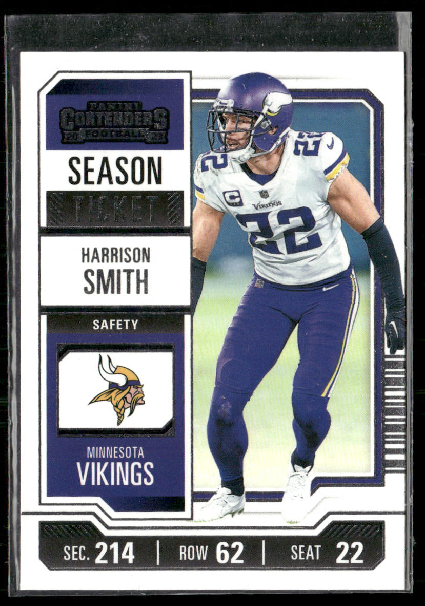Harrison Smith 2023 Panini Contenders Season Ticket Retail #66 Minnesota Vikings