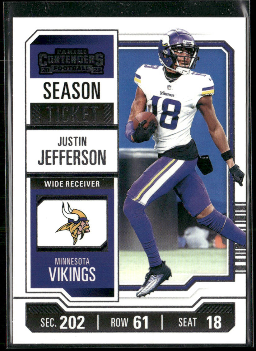 Justin Jefferson 2023 Panini Contenders #67 Minnesota Vikings