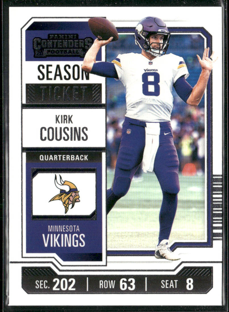 Kirk Cousins 2023 Panini Contenders #68 Minnesota Vikings