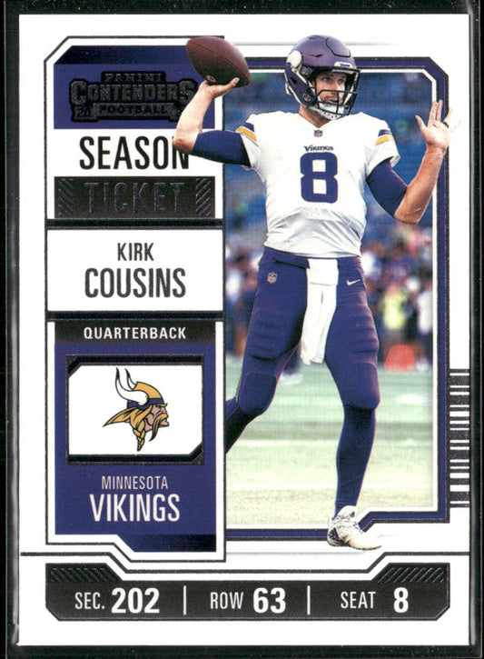 Kirk Cousins 2023 Panini Contenders #68 Minnesota Vikings