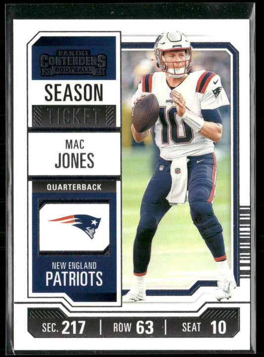 Mac Jones 2023 Panini Contenders #69 New England Patriots