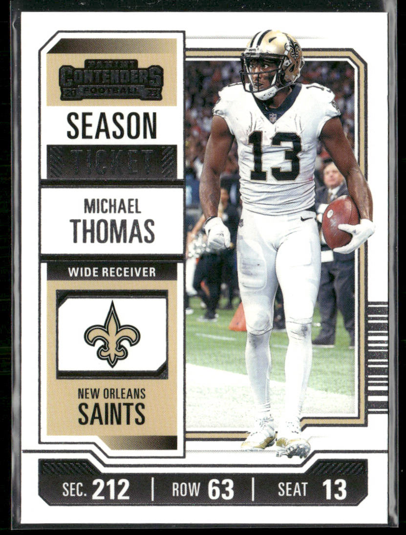 Michael Thomas 2023 Panini Contenders #74 New Orleans Saints