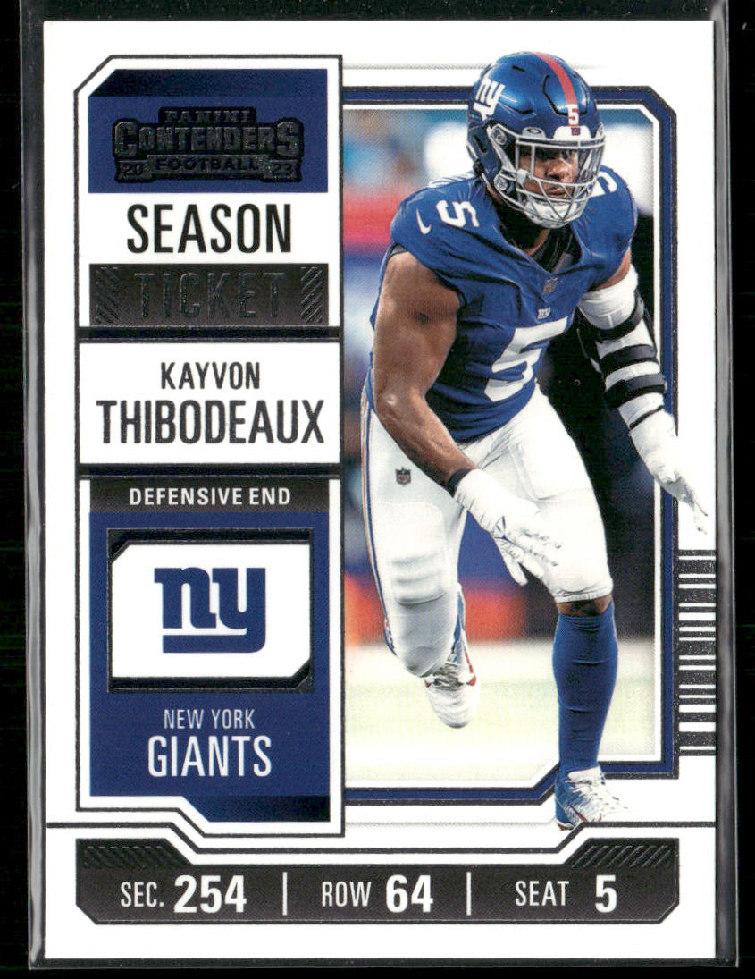 Kayvon Thibodeaux 2023 Panini Contenders #76 New York Giants