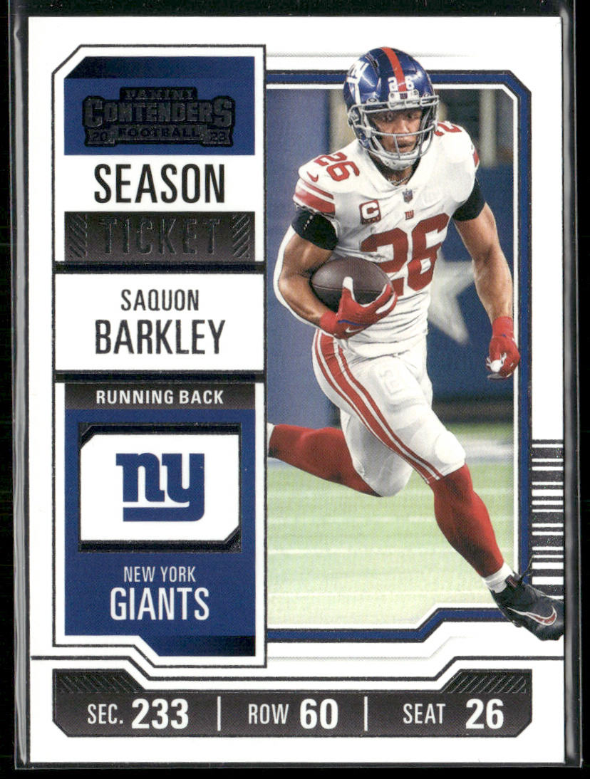 Saquon Barkley 2023 Panini Contenders Season Ticket Retail #77 New York Giants